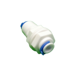 Straight Bulkhead Fitting 1/4 Threaded Male - 1/4 Female