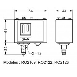 Pressostat Danfoss - commutateur basse pression industriel