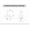 Stainless steel 3 valve faucet