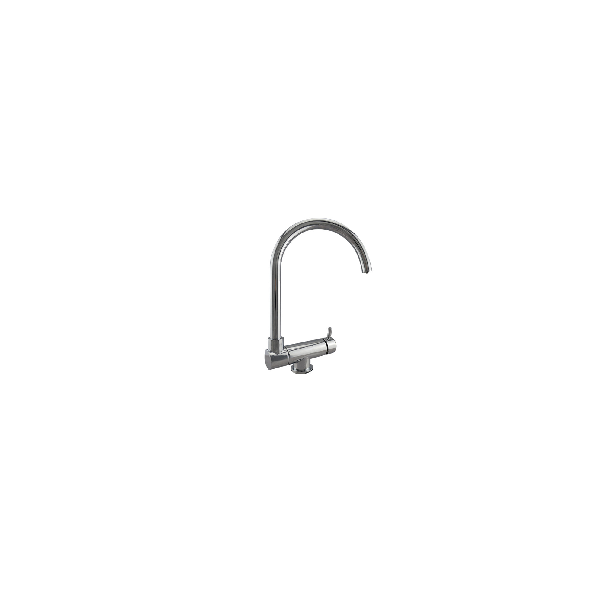 Robinet 3 voies pliable en nickel brossé