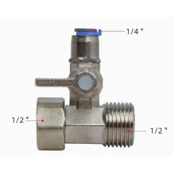 Tee Fitting - Integrated Valve - Quick Connect