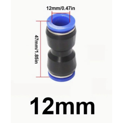 Connecteur droit 12mm