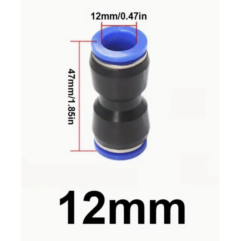 Connecteur droit 12mm