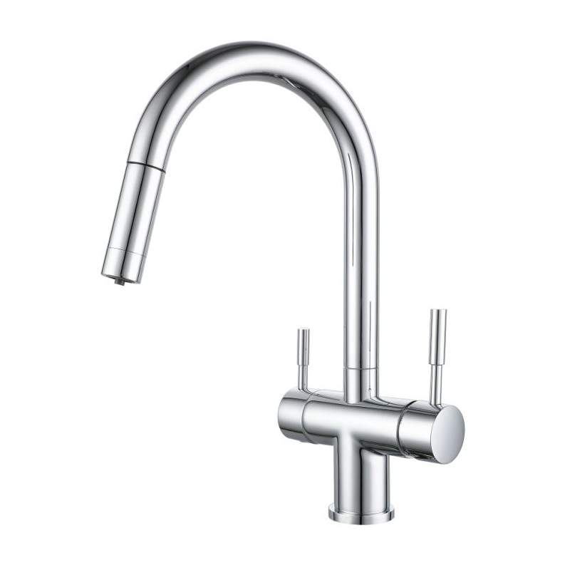 Robinet 3 voies - Chrome
