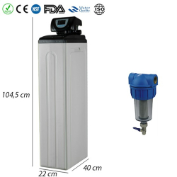 Adoucisseur compact 7 à 14 litres à compteur volumétrique Adoucisseur compact 7 à 14 litres à compteur volumétrique