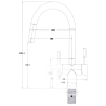 Madrid Faucet - 3-Way - Chrome or Matte Black Sprayer