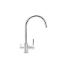Robinet London - 3 voies - Noir mat et chrome