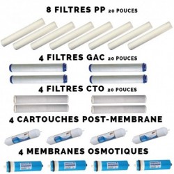 Kit complet d'entretien pour osmoseur professionnel Kit complet d'entretien pour osmoseur professionnel