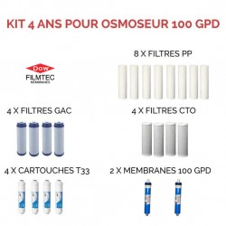 Kit d'entretien Filmtec pour osmoseur 100 GPD Kit d'entretien Filmtec pour osmoseur 100 GPD