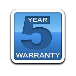 5 years warranty