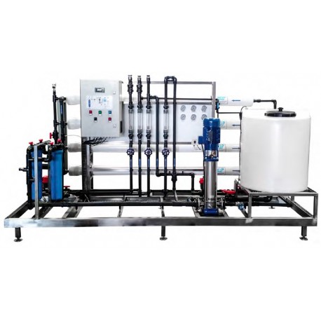 Osmoseur industriel 1 200 à 18 000 l/h pour eau à 2000 PPM