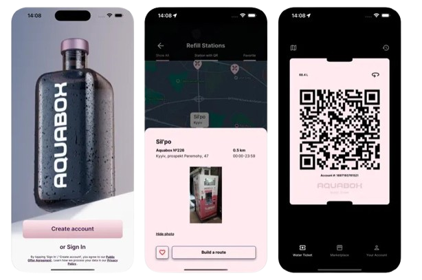 Application mobile Aquabox