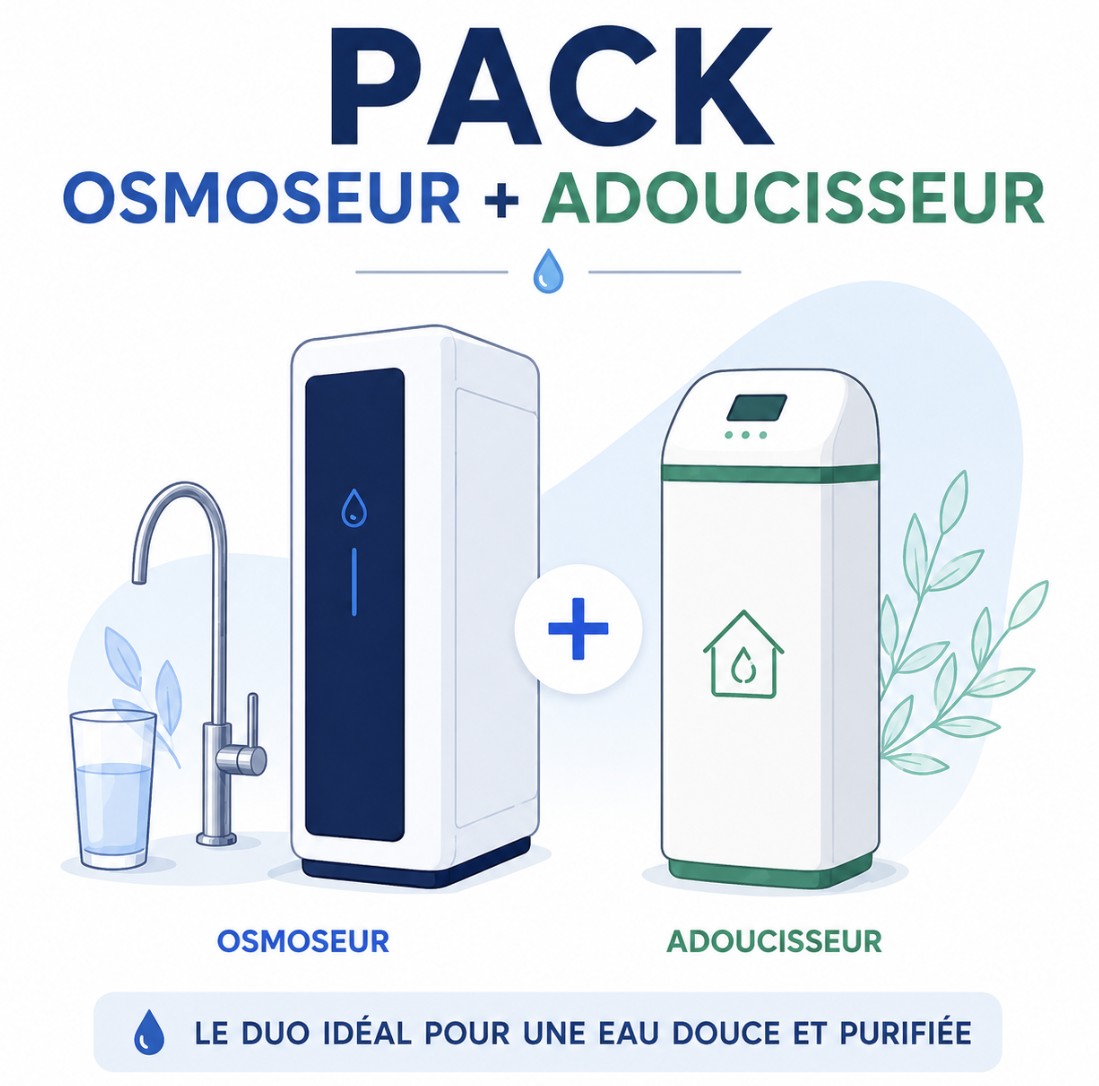 Pack osmoseur et adoucisseur